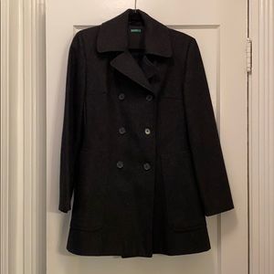 Benetton charcoal coat